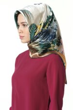 Misiny-%100 İpek Eşarp -411012/B - Görsel 2