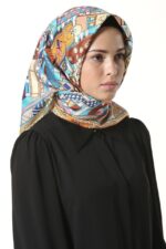 Misiny-%100 İpek Eşarp Twill - 006 - Görsel 3