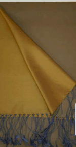 Misiny-%100 Saf İpek Şal - Gri-Lacivert / A.Kahve - Görsel 2