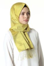 Misiny-%100 Saf İpek Şal-Limon Küfü - Görsel 3