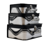 Misiny-3'Li Çanta Kutu Seti - Gümüş