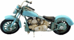 Misiny-Açık Mavi Metal Motosiklet Maketi - Görsel 2