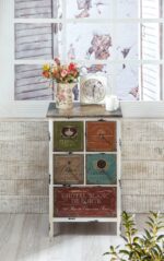 Misiny-Ahşap ve Metal Çekmeceli Dolap-002