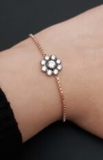 Misiny-Asansor Kilit Elmas Montur Zirkon Taşlı Bileklik - Görsel 4