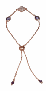 Misiny-Asansör Kilit Toz Zirkon Taş Bileklik -2