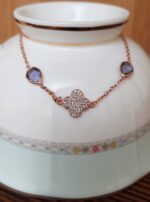 Misiny-Asansör Kilit Toz Zirkon Taş Bileklik -2 - Görsel 3