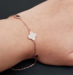 Misiny-Asansör Kilit Toz Zirkon Taş Bileklik -2 - Görsel 4