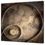 Misiny-Atlas Digital Baskı Kanvas Tablo 80 x 80 cm