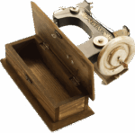 Misiny-Büyük Boy Dekoratif Nostaljik Dikiş Makinesi Maketi - Görsel 2