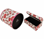 Misiny-Çiçek Desenli Deri Çöp Kutusu Seti-002 - Görsel 2