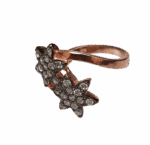 Misiny-Çiçek Desenli Taşlı Yüzük (Rose)