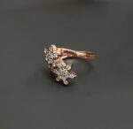 Misiny-Çiçek Desenli Taşlı Yüzük (Rose) - Görsel 2