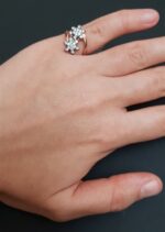 Misiny-Çiçek Desenli Taşlı Yüzük (Rose) - Görsel 3