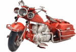 Misiny-Dekoratif Kırmızı Motosiklet Maketi