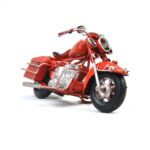 Misiny-Dekoratif Kırmızı Motosiklet Maketi - Görsel 3