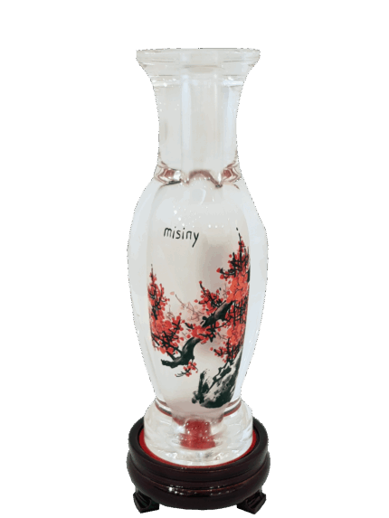 Misiny-El Boyaması Cam Aksesuar-AKAĞAÇ-11x33 cm