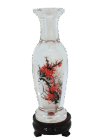 Misiny-El Boyaması Cam Aksesuar-BAMBU DESEN-8x21 cm - Görsel 2