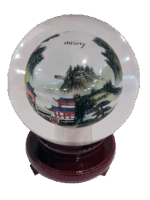 Misiny-El Boyaması Cam Küre-MANZARA