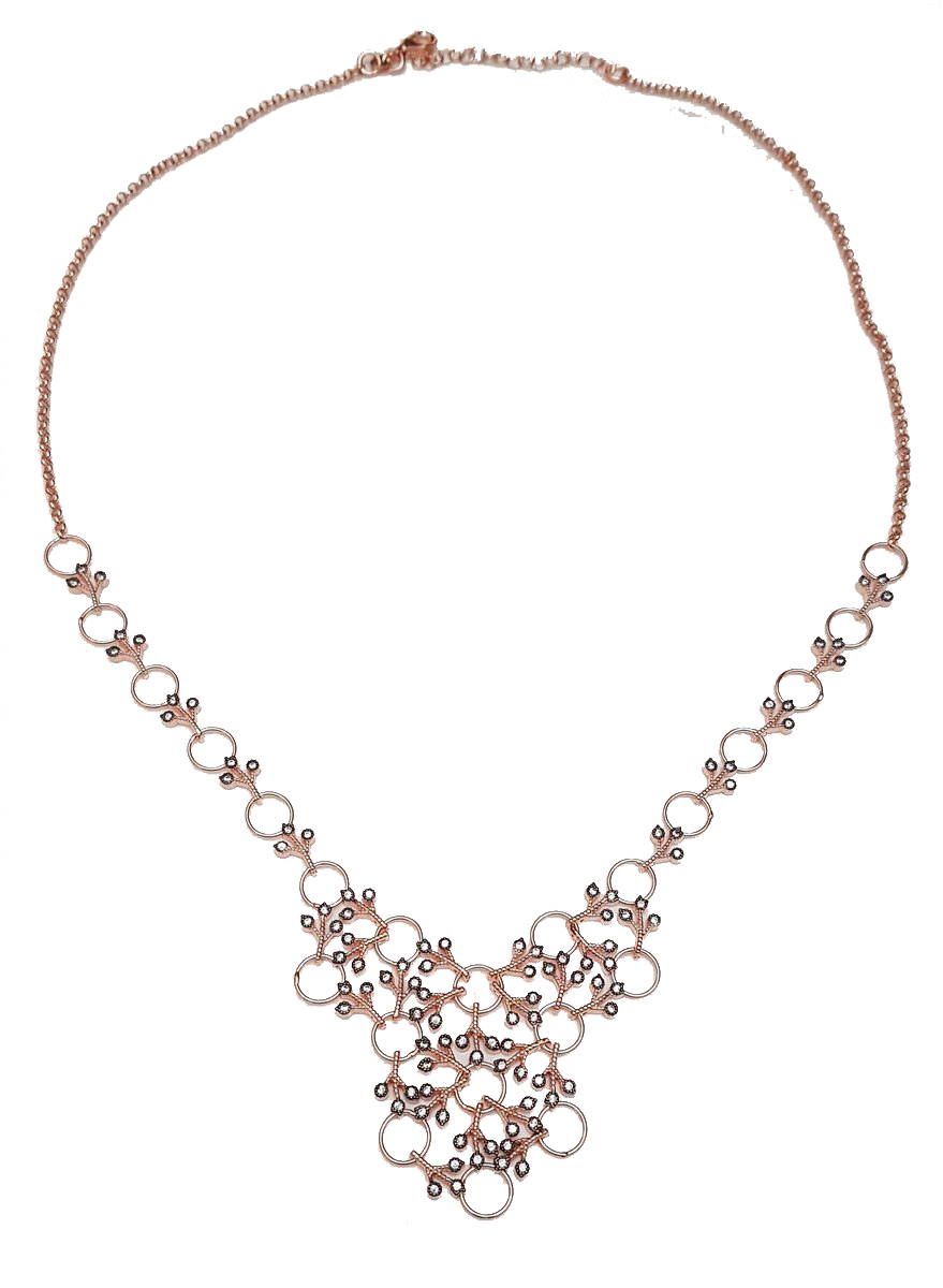 Misiny-Elmas Montur Kolye -1 (Rose) Misiny-Elmas Montur Kolye -1 (Rose)