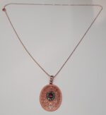 Misiny-Elmas Montur Kolye -2  (Rose) - Görsel 2