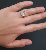 Misiny-Elmas Montur Zirkon Taşlı Yüzük (Rose) - Görsel 2