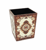 Misiny-Etnik Desenli Deri Çöp Kutusu Seti-027 - Görsel 2