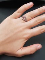 Misiny-Girdap Desen Taşlı Yüzük (Rose) - Görsel 2