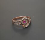 Misiny-Girdap Desen Taşlı Yüzük (Rose) - Görsel 3