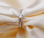 Misiny-Gümüş Esmeralda Tek Taş Yüzük - Görsel 2