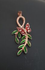 Misiny-Kelebek Gümüş Kolye Ucu - 1(Rose) - Görsel 2