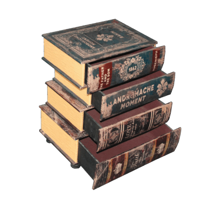 Misiny-Kitap Şeklinde 4 Çekmeceli Komidin 002