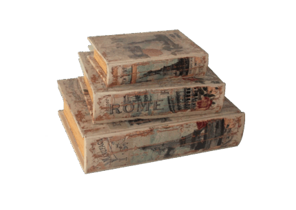 Misiny-Kitap Şeklinde Kutu-3'lü - 008