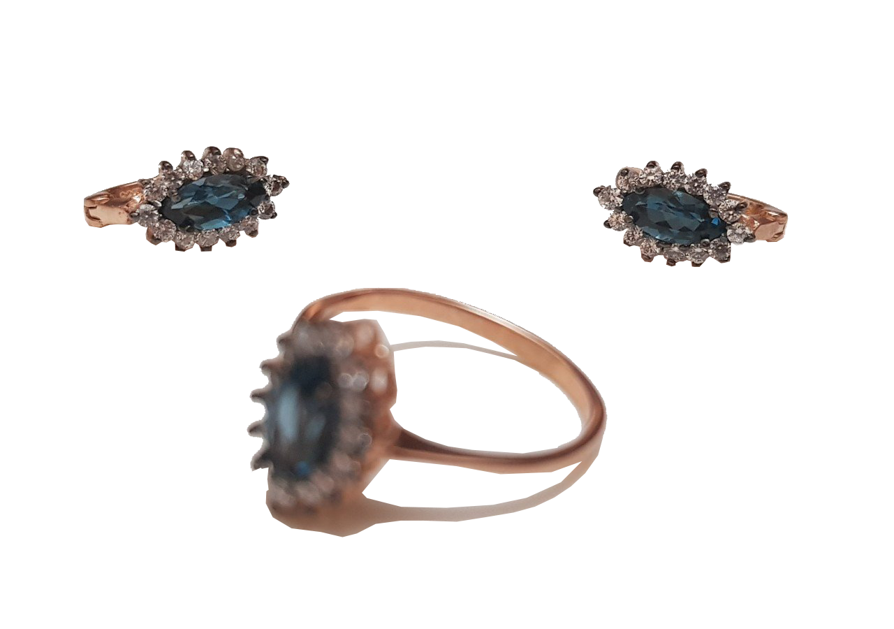 Misiny-London Topuz Taş Set (Rose) Misiny-London Topuz Taş Set (Rose)