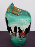 Misiny-Manzara Desenli Vazo