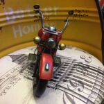 Misiny-Nostaljik Kırmızı Metal Motosiklet Maketi - Görsel 4