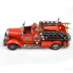 Misiny-Nostaljik Metal İtfaiye Maketi - Görsel 4