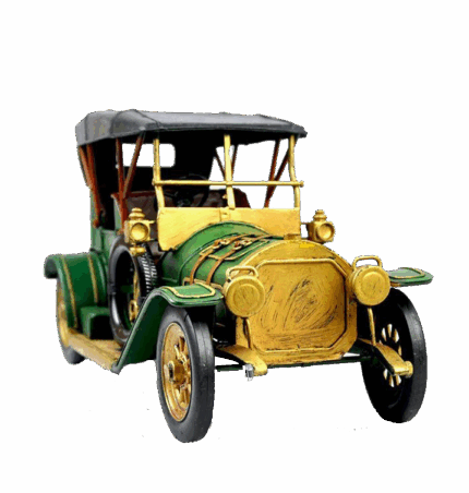 Misiny-Nostaljik Metal Sarı Yeşil Araba Maketi