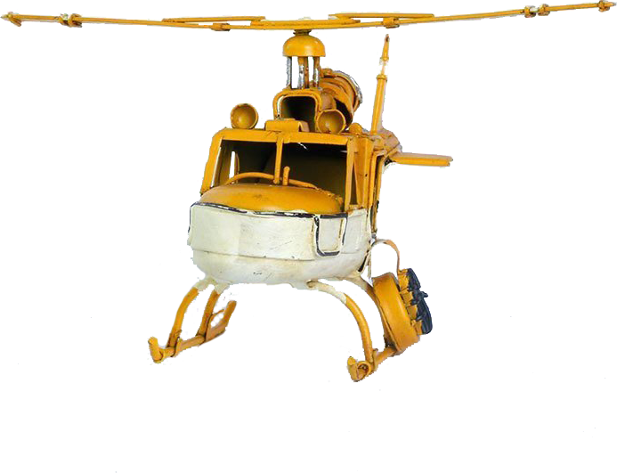 Misiny-Nostaljik Sarı Beyaz Metal Helikopter Maketi Misiny-Nostaljik Sarı Beyaz Metal Helikopter Maketi