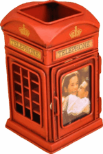 Misiny-Nostaljik Telefon Kulübesi Resim Çerçevesi Ve Kalemlik  Maketi - Görsel 2