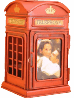 Misiny-Nostaljik Telefon Kulübesi Resim Çerçevesi Ve Kalemlik  Maketi - Görsel 4