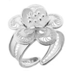 Misiny-Papatya Gümüş Telkari Set - Görsel 4