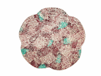 Misiny-Sedef Ve Yumurta Kabuğu Kakma Çiçek Tabak-45 cm