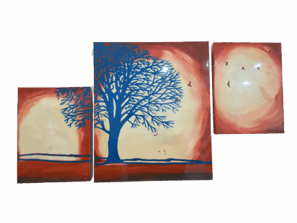 Misiny-Sonbahar Yağlı Boya Tablo 006 - 30 x 40 x 2 - 50 x 60 cm