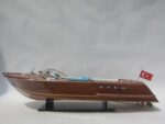 Misiny-Super Riva Aquarama Wood Finished Gemi Maketi
