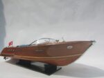 Misiny-Super Riva Aquarama Wood Finished Gemi Maketi - Görsel 4
