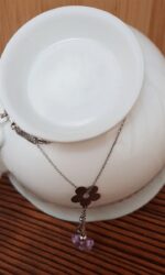 Misiny-Swarovski Kelebek Desen Kolye Ucu - Görsel 3