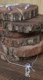 Misiny-Top Taşlı Set 1 - Küpe ve Kolye - Görsel 3