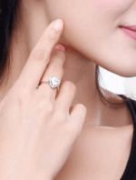 Misiny-Üçgen Gümüş Yüzük - Görsel 3