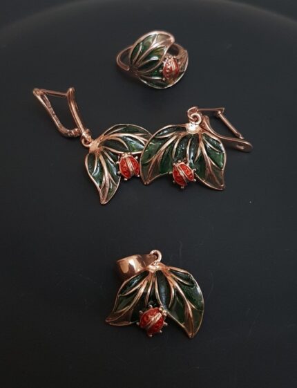 Kolye Ucu Ve Yüzük -2 (Rose)