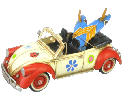 Misiny-Üstü Açık Nostalji Araba Maketi